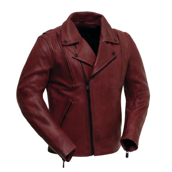 NIGHT RIDER - MEN'S MOTORCYCLE LEATHER JACKET Stock: Pre Order