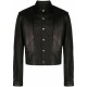 FRONT PRESS-STUD FASTENING LEATHER JACKET