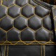 MEN'S CLUB STYLE LEATHER VEST - GOLD