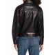 BUFFALO BLACK LEATHER BIKER JACKET
