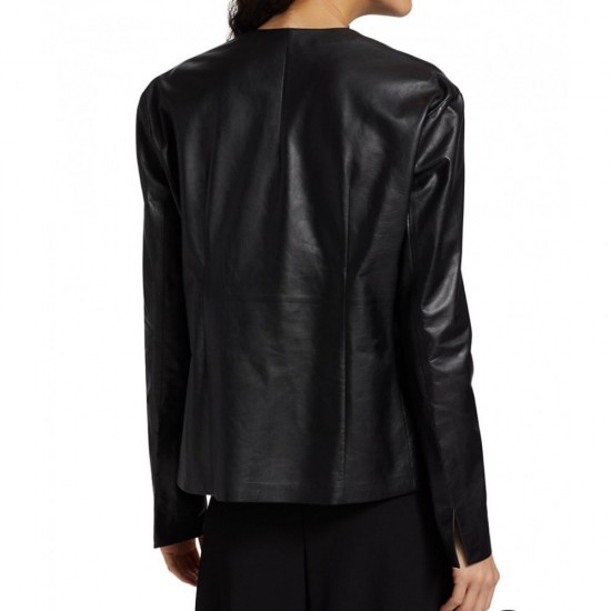 BUFFALO BLACK LEATHER JACKET