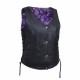 WOMEN'S MOTORCYCLE LEATHER VEST