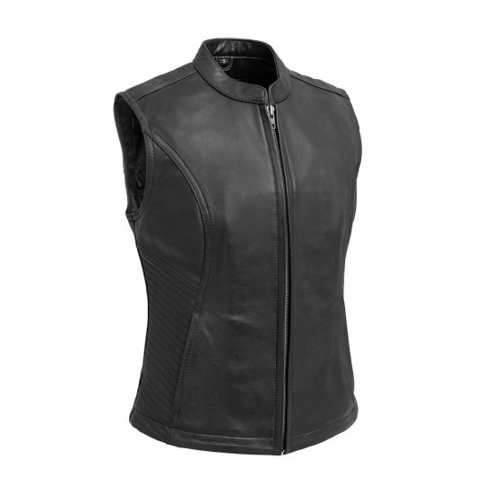 WOMEN'S MOTORCYCLE LEATHER VEST