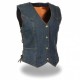WOMEN'S MOTORCYCLE LEATHER VEST