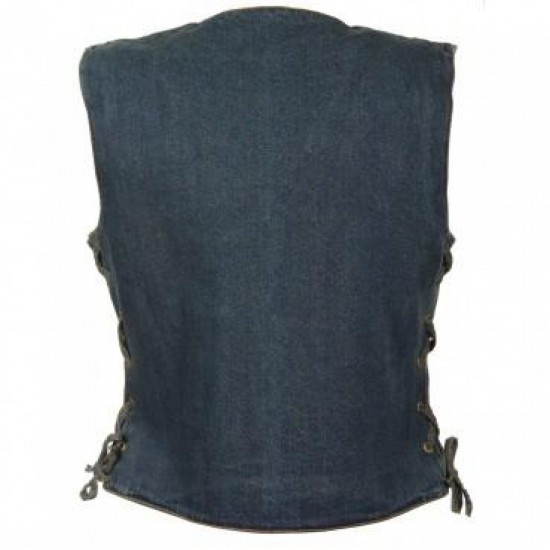 WOMEN'S MOTORCYCLE LEATHER VEST